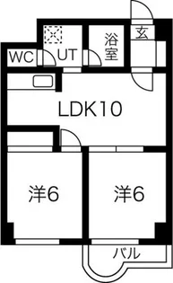 コート大谷地【75号室】の間取り