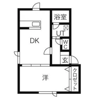 ランドマーク平岸 A【1階】の間取り