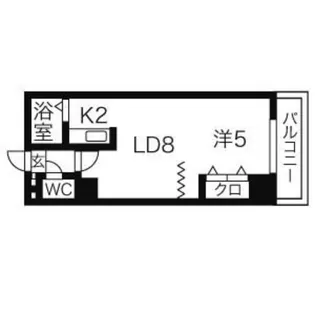 ミラバ豊平【1006号室】の間取り