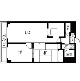 アーバンハイツ平岸【403号室】の間取り