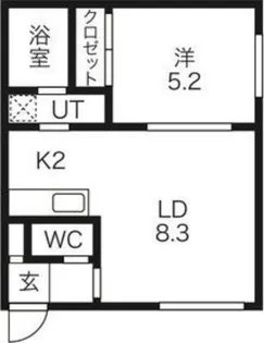 グランディール【102号室】の間取り