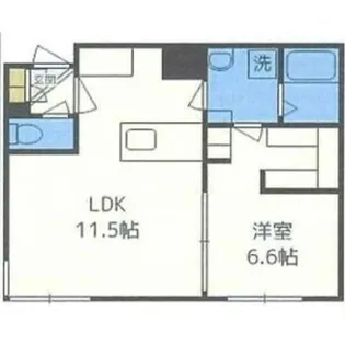 月寒EAST【2階】の間取り