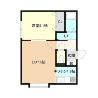 エルムパーク白石【201号室】の間取り