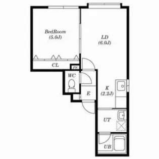 ソレアード月寒東【108号室】の間取り