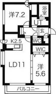 マーサ羊ケ丘【1階】の間取り