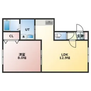 ラヴィー・セーヌ菊水上町【2階】の間取り