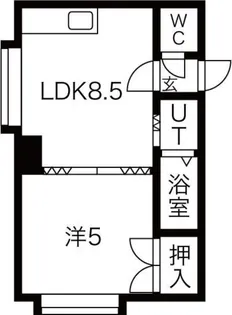 メゾンモール【1階】の間取り