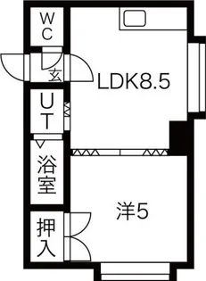 メゾンモール【1階】の間取り