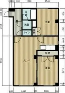 コーポすずかけ【3階】の間取り