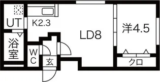 グランディール本郷通【2階】の間取り
