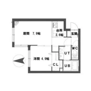 グランメールNS平岸【2階】の間取り