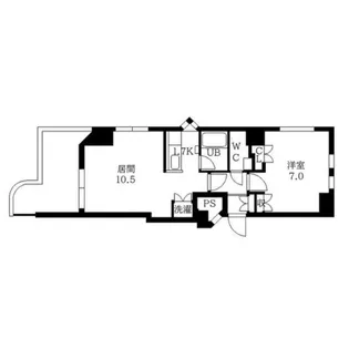 メープルリバービューII【3階】の間取り