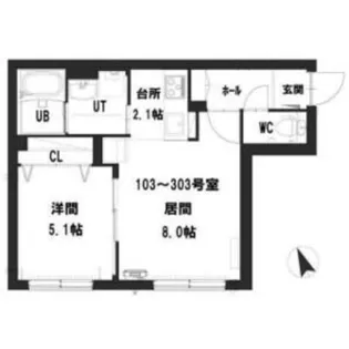 グランメール平岸ポプラ【3階】の間取り