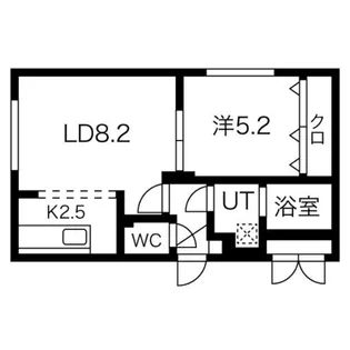 ジュネパレス札幌【2階】の間取り