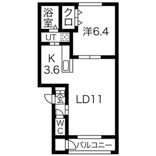 シェーンブルン平岸Ⅱ【3階】の間取り