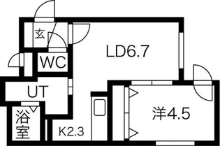 アイルN10【306号室】の間取り