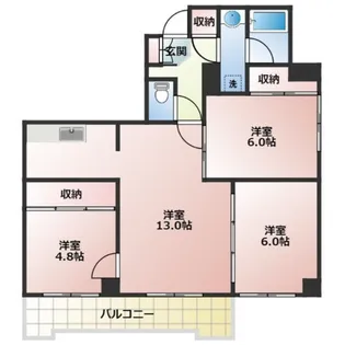 椿館【5階】の間取り