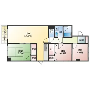 FLAT(フラット)57【3階】の間取り