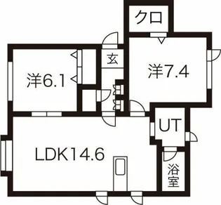 シレンハイム【2階】の間取り
