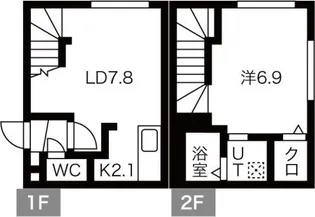 グランピース美園【1階】の間取り