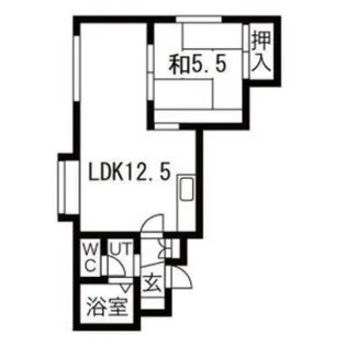 プレミエール南郷B【1階】の間取り