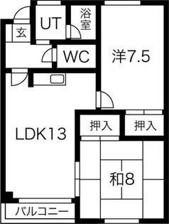 東栄サンホーム A【101号室】の間取り