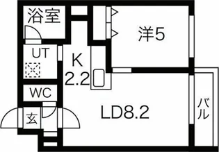 ブリス豊平公園【3階】の間取り