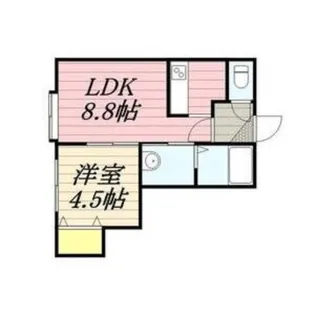 ルーエ南平岸【3階】の間取り