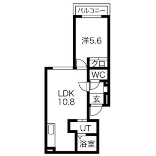 アイアール東札幌【401号室】の間取り