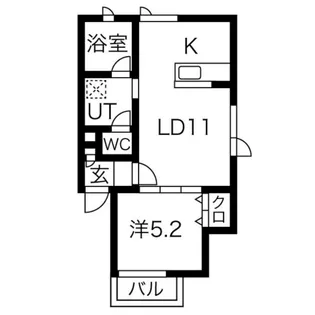 クレア6・5【3階】の間取り