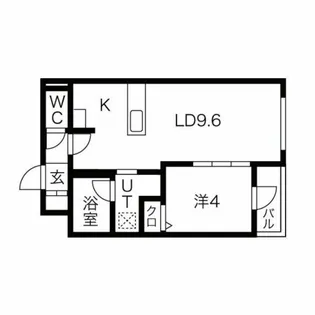 アルファスクエア福住2条【312号室】の間取り