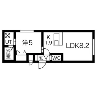 グランメール本郷通8南BS【303号室】の間取り