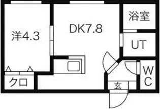 ライフステージ平岸南【4階】の間取り