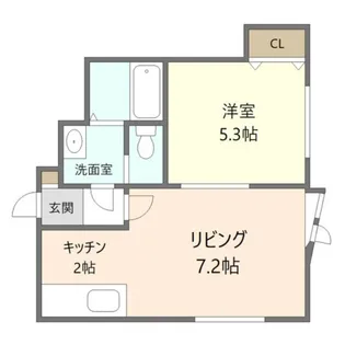 デュオ平岸【305号室】の間取り