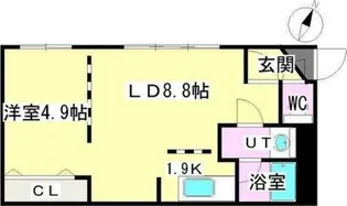 ブリオーレ月寒中央【3階】の間取り