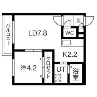フェリオ栄通【305号室】の間取り