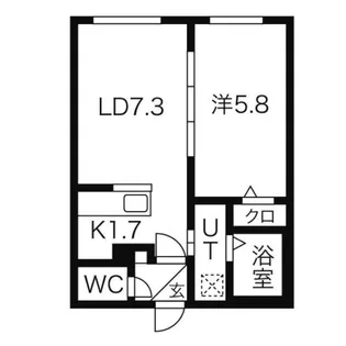 マイア月寒東【4階】の間取り