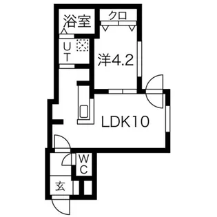 kopen court月寒【3階】の間取り
