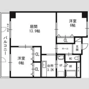 patioS7【202号室】の間取り