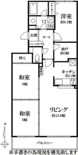 平岸パークホームズ【3階】の間取り