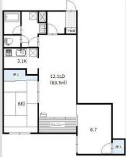 エクセレント13【402号室】の間取り