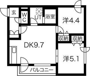 アマンダヒルズ【3階】の間取り