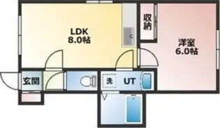 リージェント3【207号室】の間取り