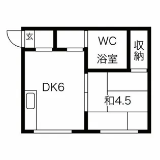 リストワール白石【203号室】の間取り