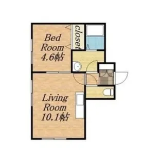 ロイヤルビュー平岸【201号室】の間取り