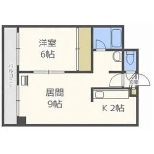 ドエル札幌南6条Ⅱ【602号室】の間取り