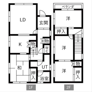北海道札幌市南区石山東5丁目【一戸建】の間取り
