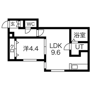 レジデンス南郷通16丁目北 A【1階】の間取り