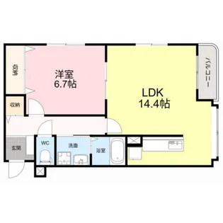 フレッシュリーヴス【304号室】の間取り