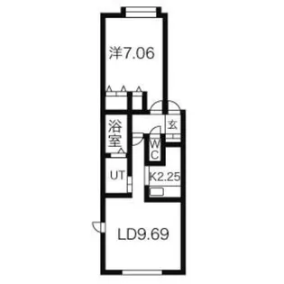 リオン栄通【201号室】の間取り
